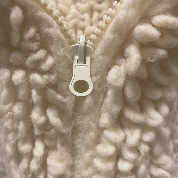 Womens hand knit Wool sweater with hood - Picture 4 of 8